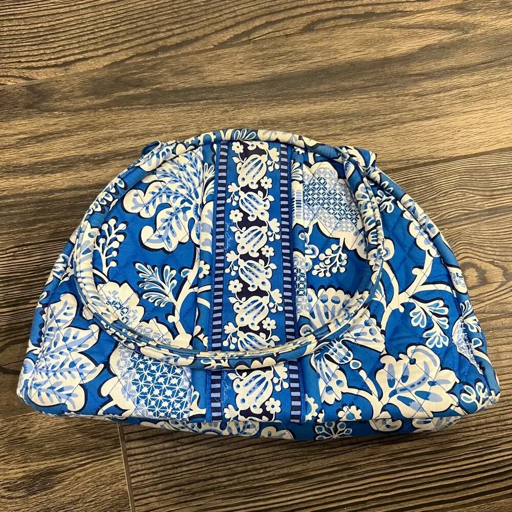 Vera Bradley Blue and White Floral Handbag